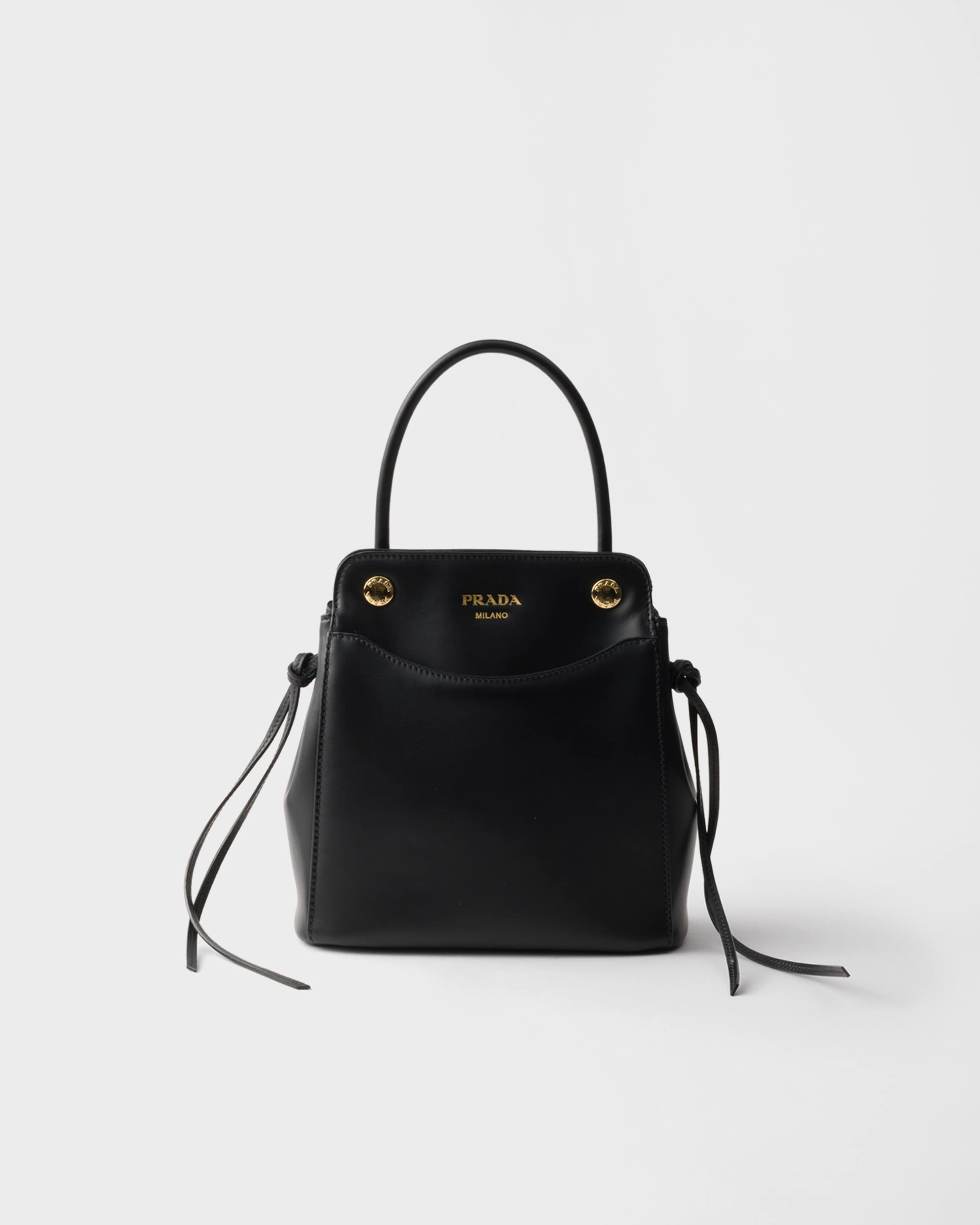Carry mini leather handbag — Black — 1BA496_2C6A_F0002_V_OOO