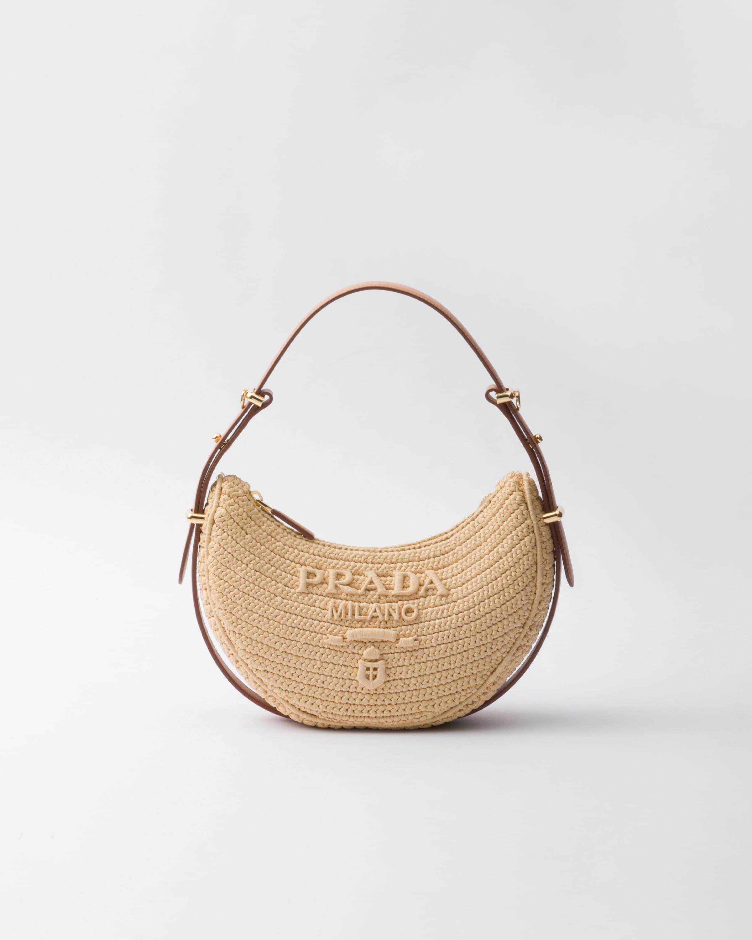Arqué crochet shoulder bag — Natural — 1BC194_2M2T_F0018_V_OUO