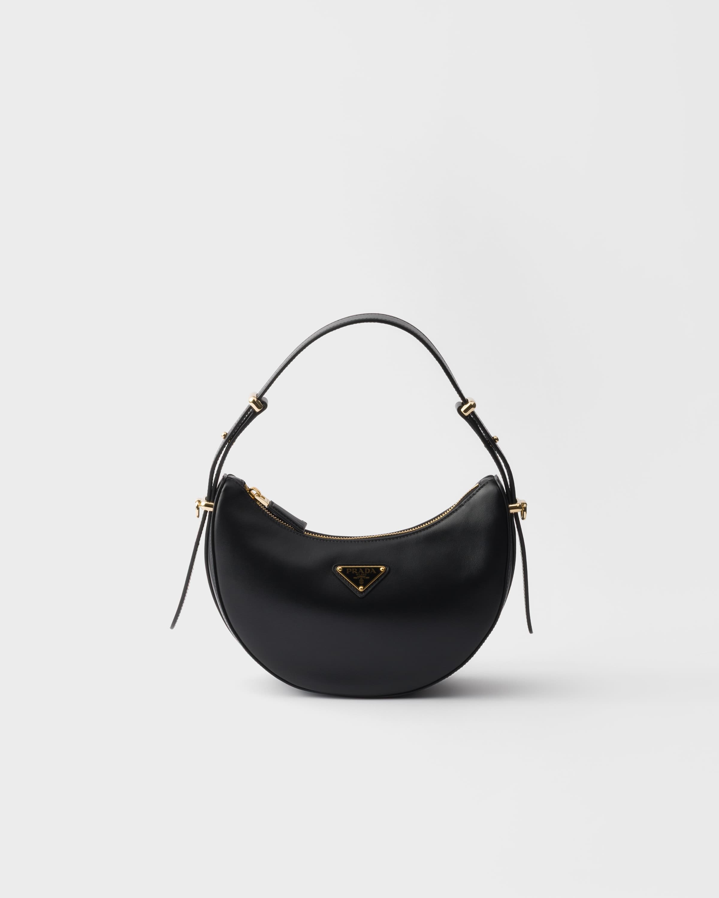 Arqué mini leather shoulder bag — Black — 1BC194_ASK_F0002_V_TOM