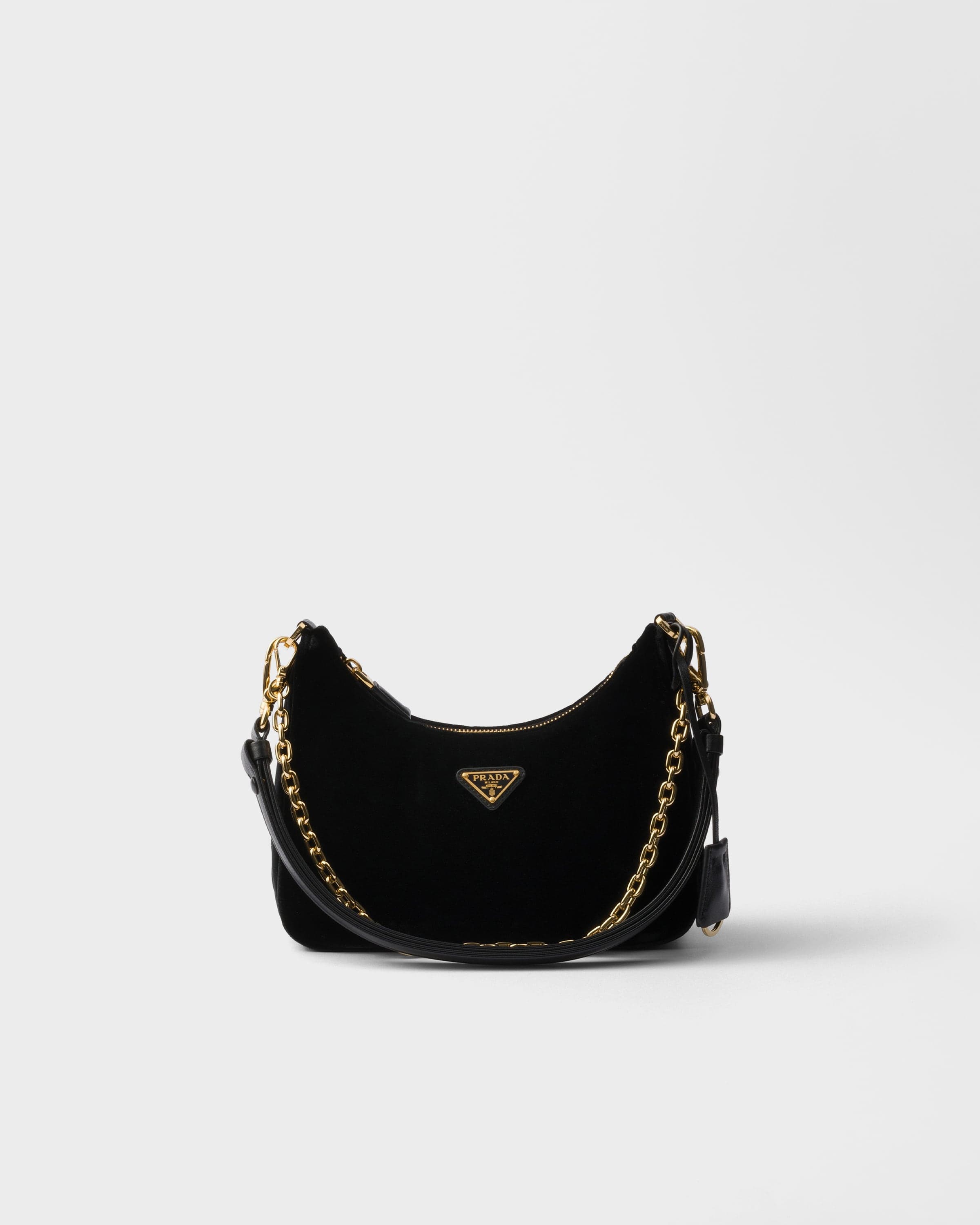 Re-Edition mini velvet bag — Black — 1BC204_2C7Q_F0002_V_JOO
