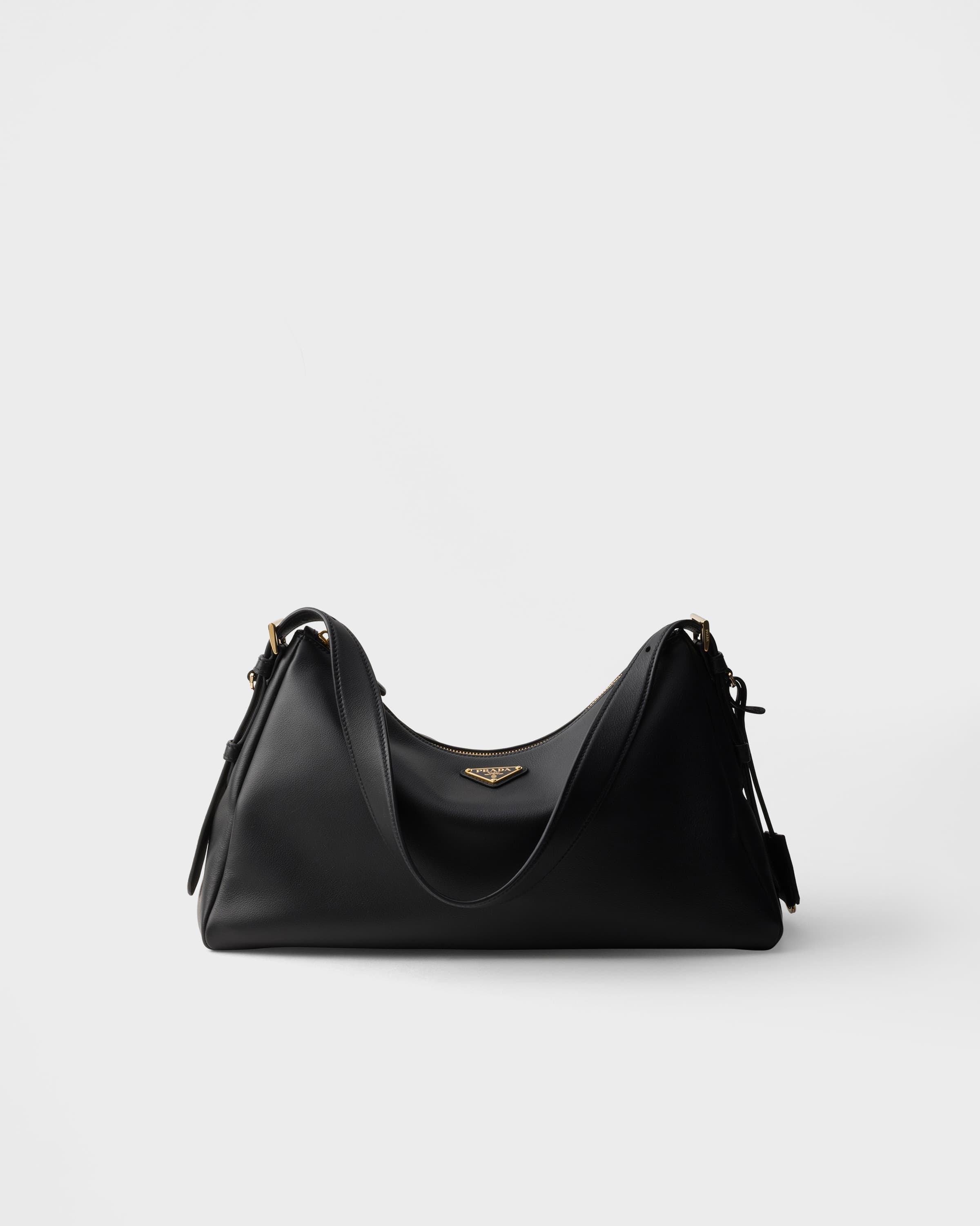 Aimée large leather shoulder bag — Black — 1BC228_2CYS_F0002_V_LVM