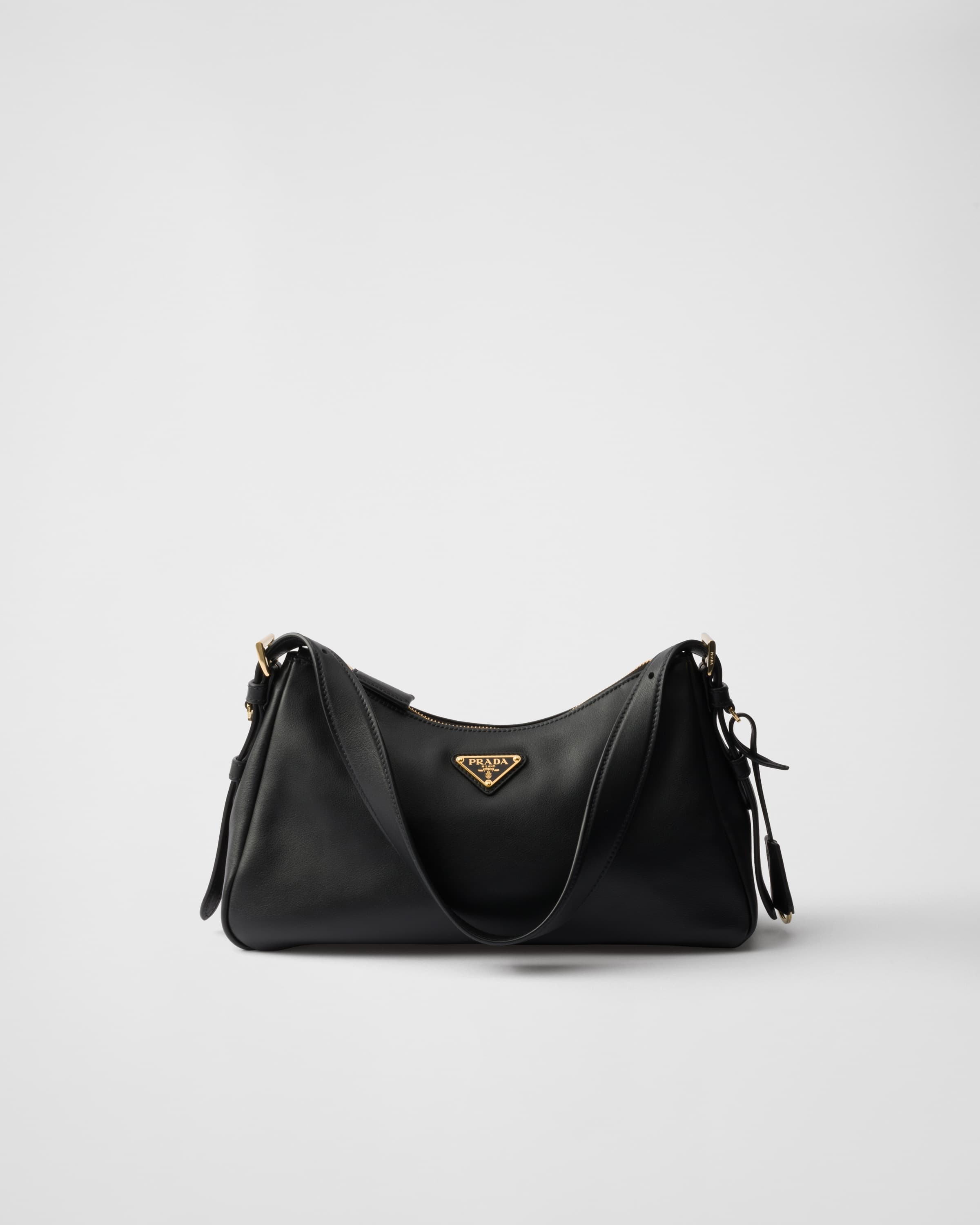Aimée medium leather shoulder bag — Black — 1BC229_2CYS_F0002_V_LVM