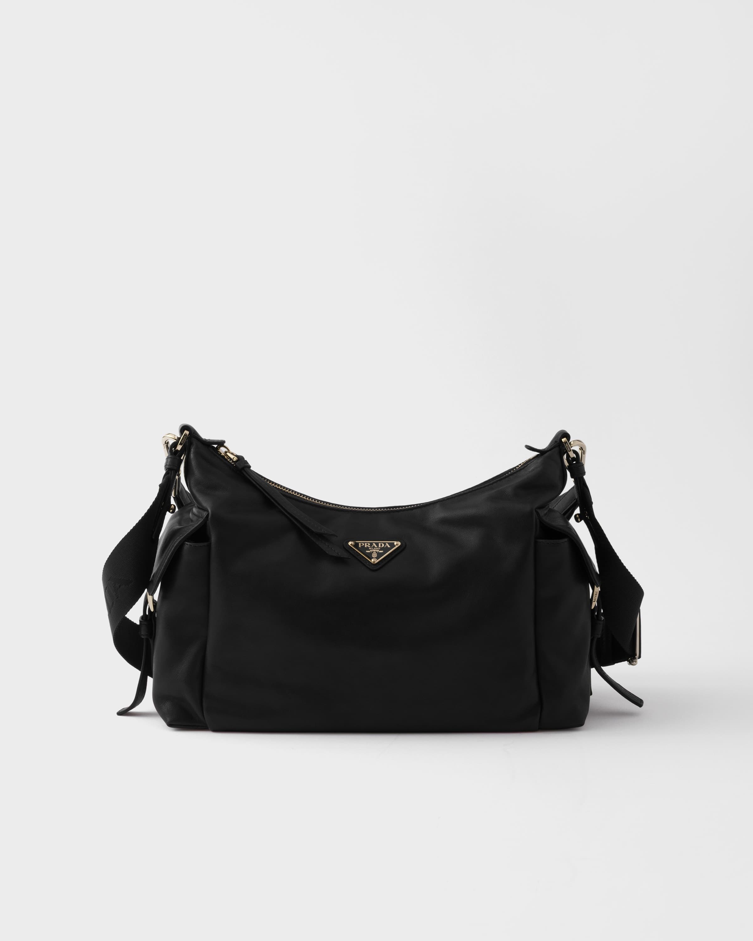 Explore large nappa leather bag — Black — 1BC264_2DX8_F0002_V_NOO