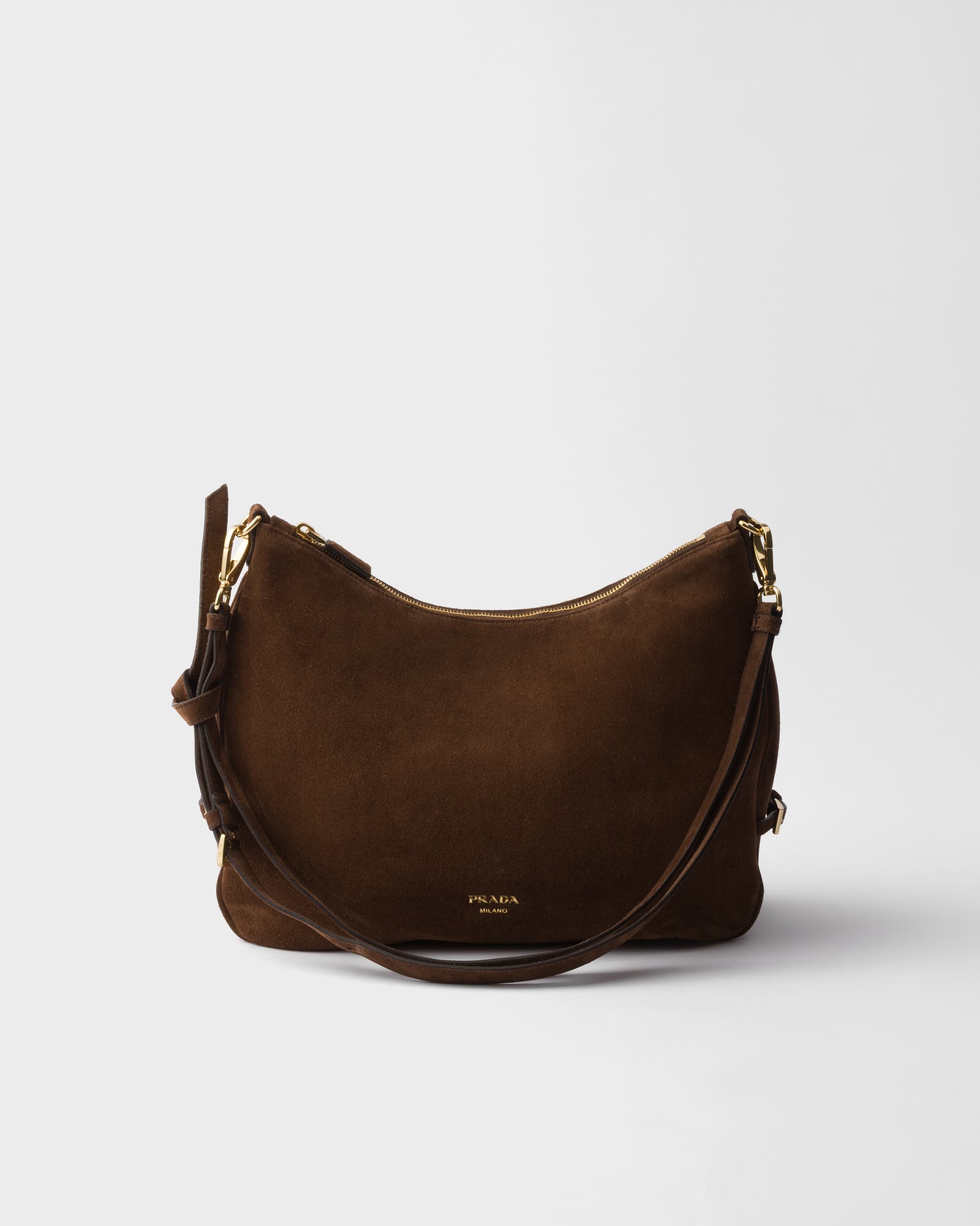 Fold large suede bag — Cocoa Brown — 1BC288_2C4S_F0324_V_OOO