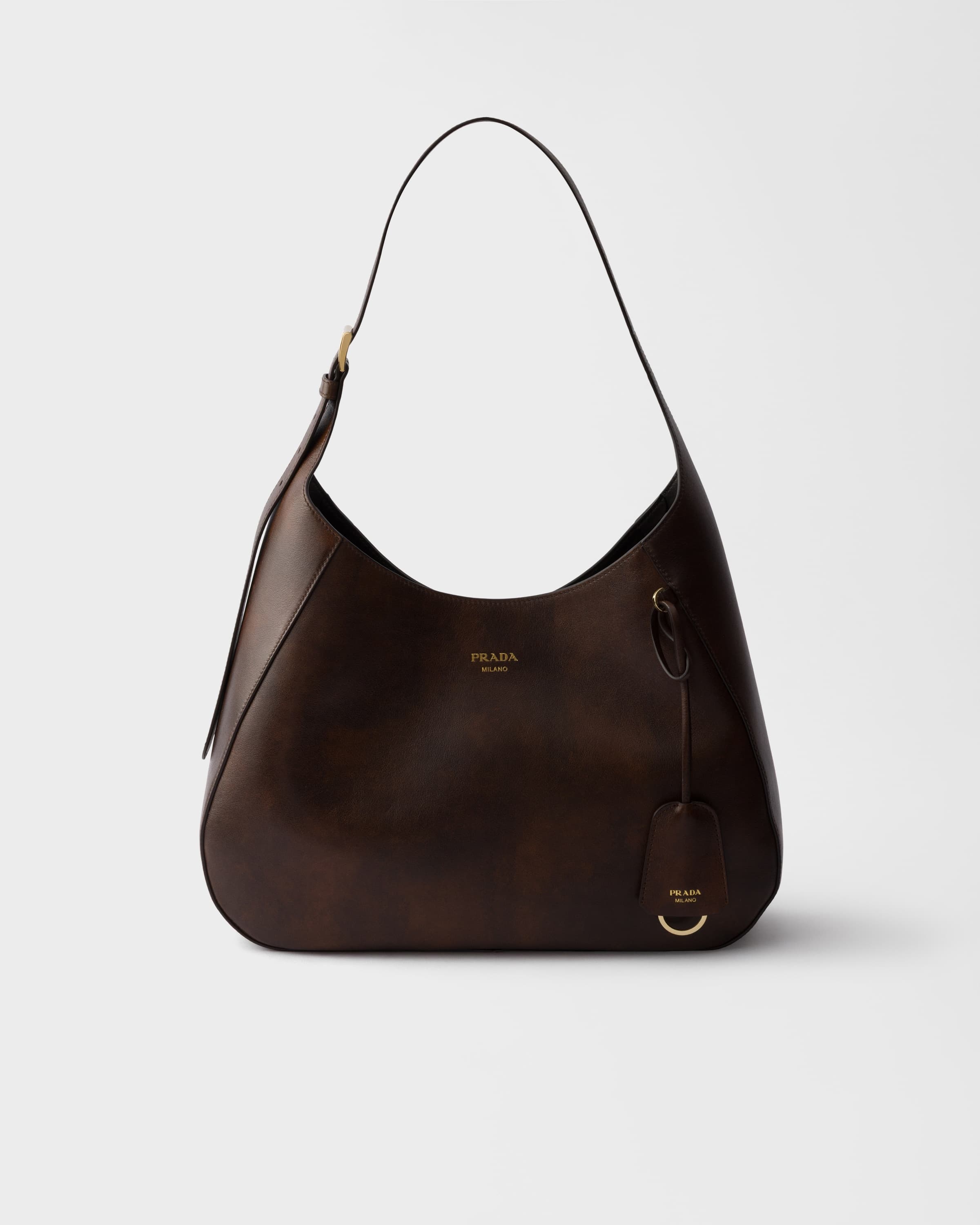 Boogie large leather bag — Cocoa Brown — 1BC299_2ZRN_F0324_V_OOO