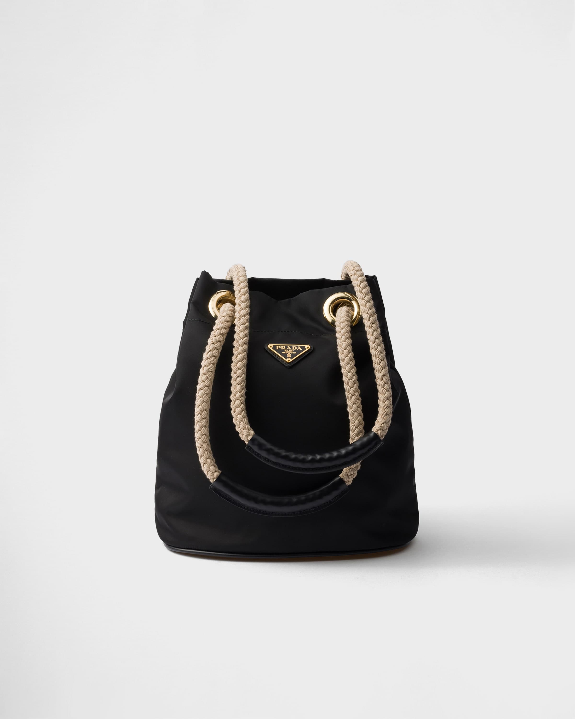 Mariner Re-Nylon small bucket bag — Black — 1BE082_2HG8_F0002_V_OOO