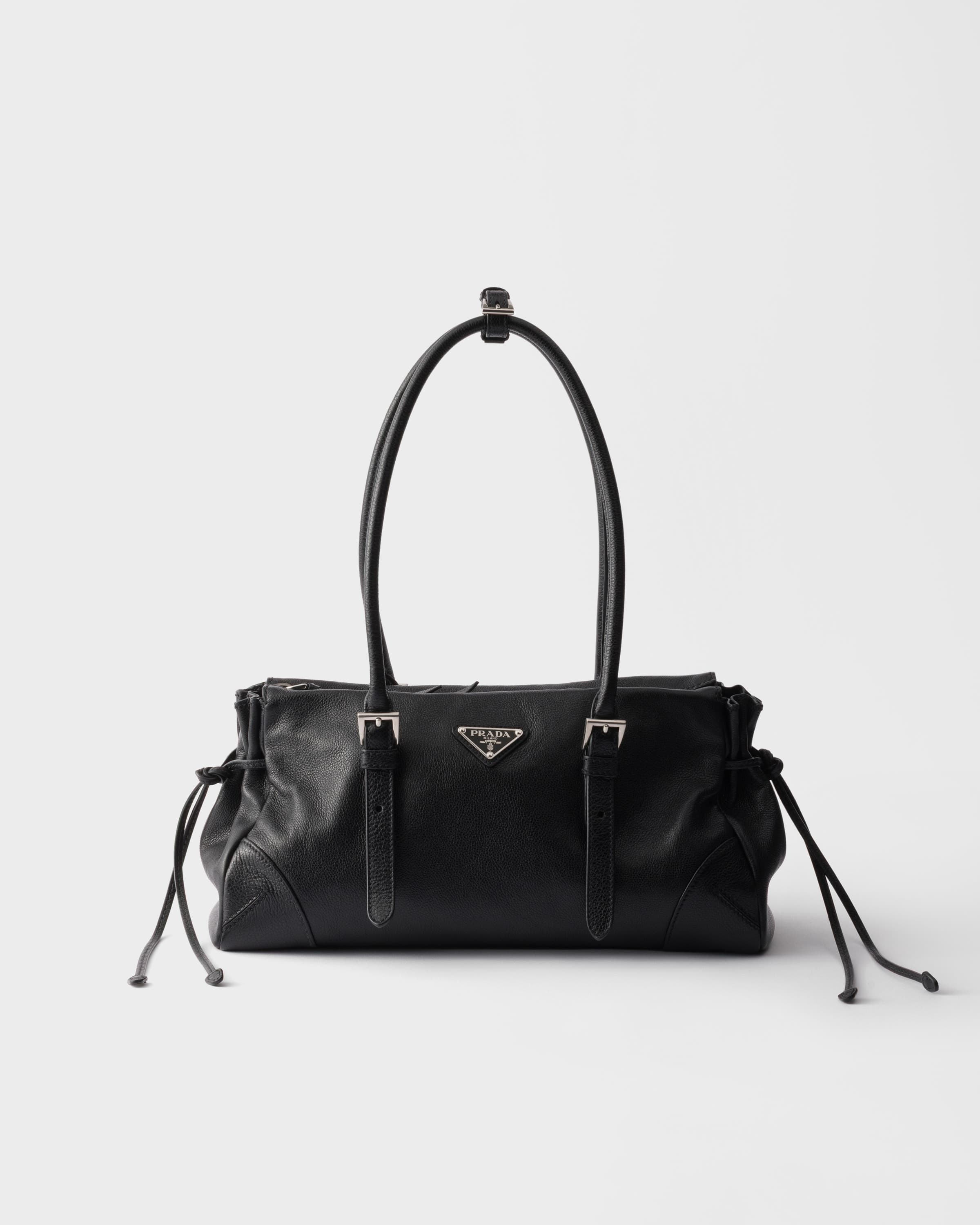 Bonnie medium antiqued leather tote bag — Black — 1BG628_2HF2_F0002_V_OOM