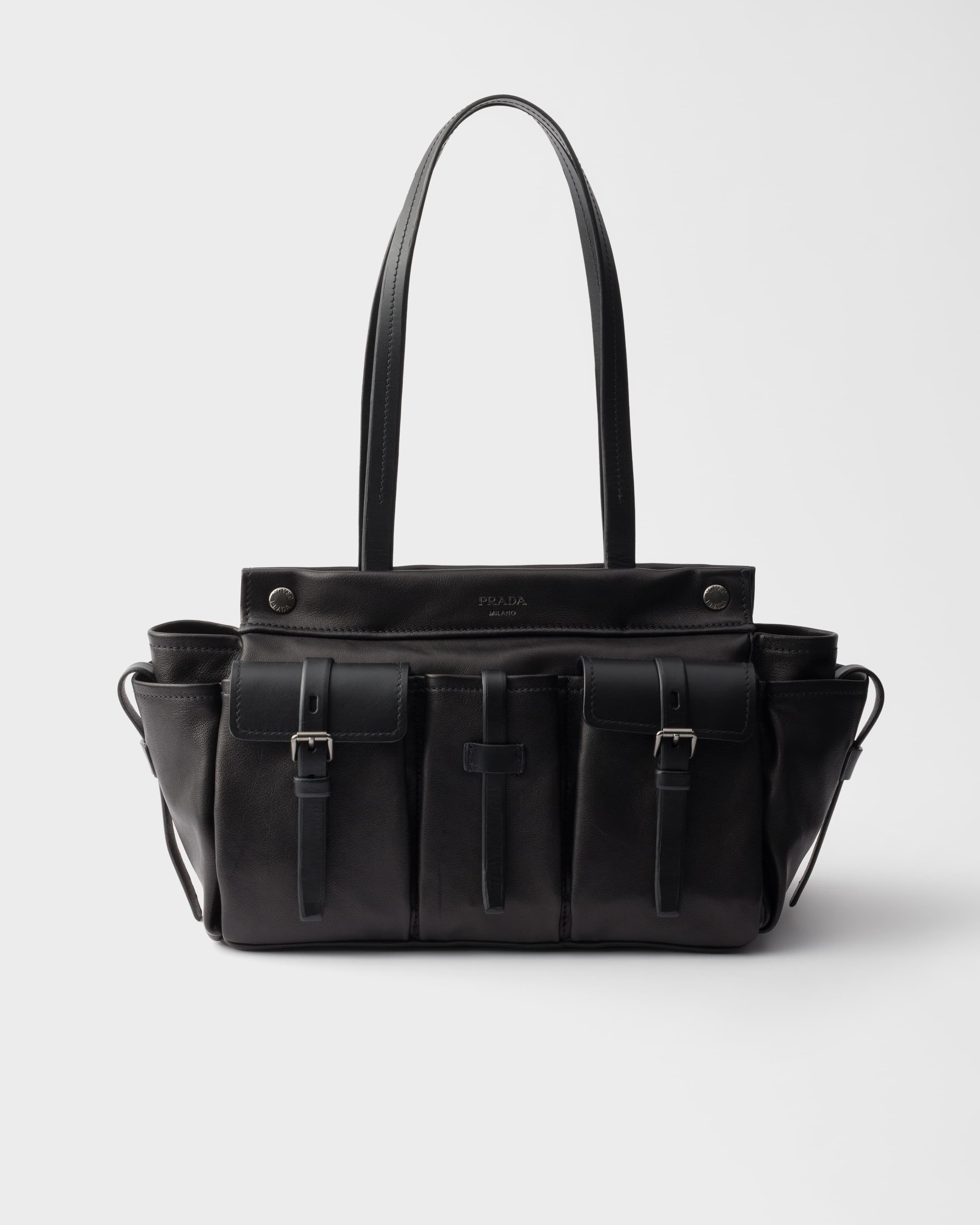 Route large leather tote bag — Black — 1BG644_2G6F_F0002_V_OOO