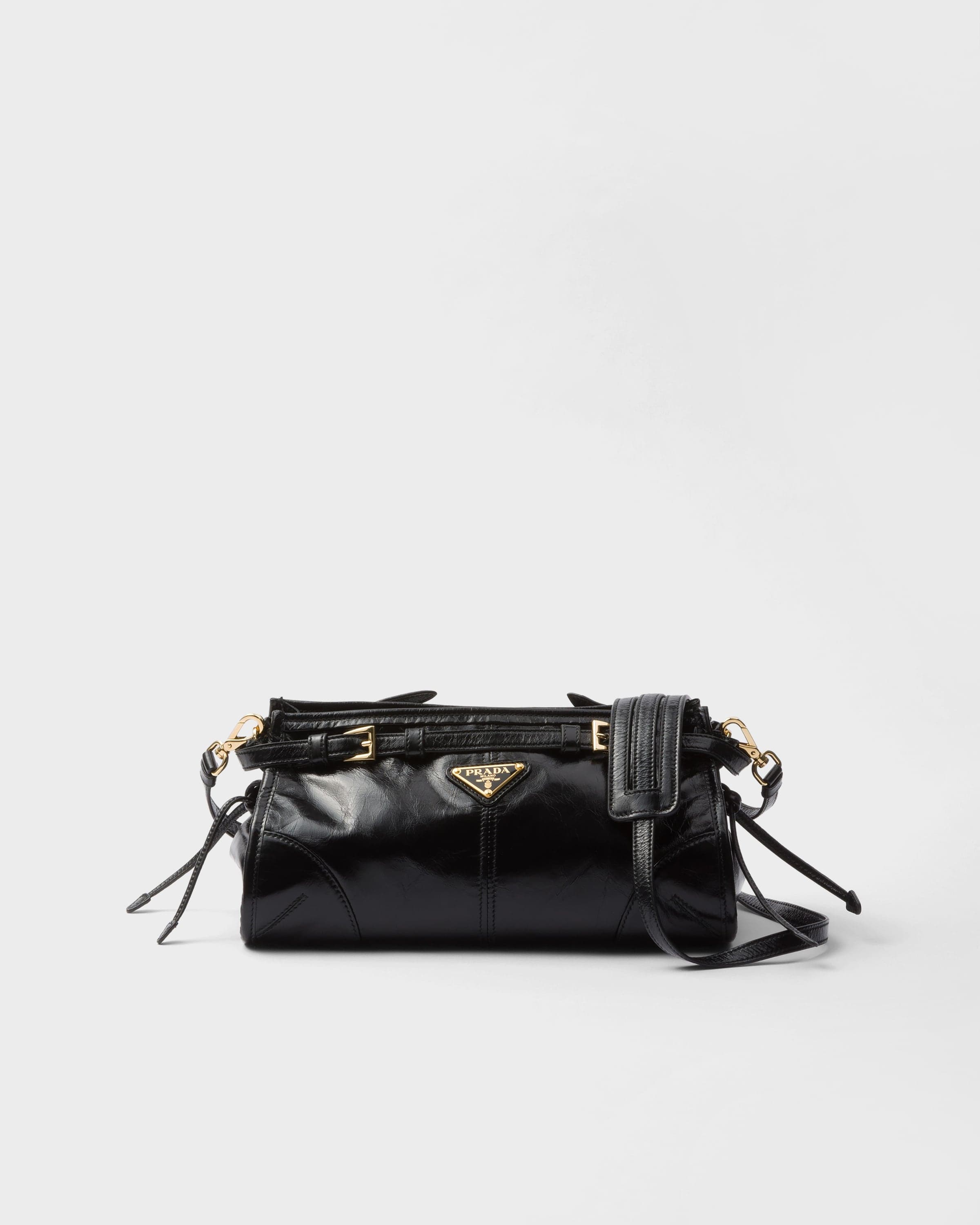 Bonnie small leather shoulder bag — Black — 1BH215_2CYR_F0002_V_OOO