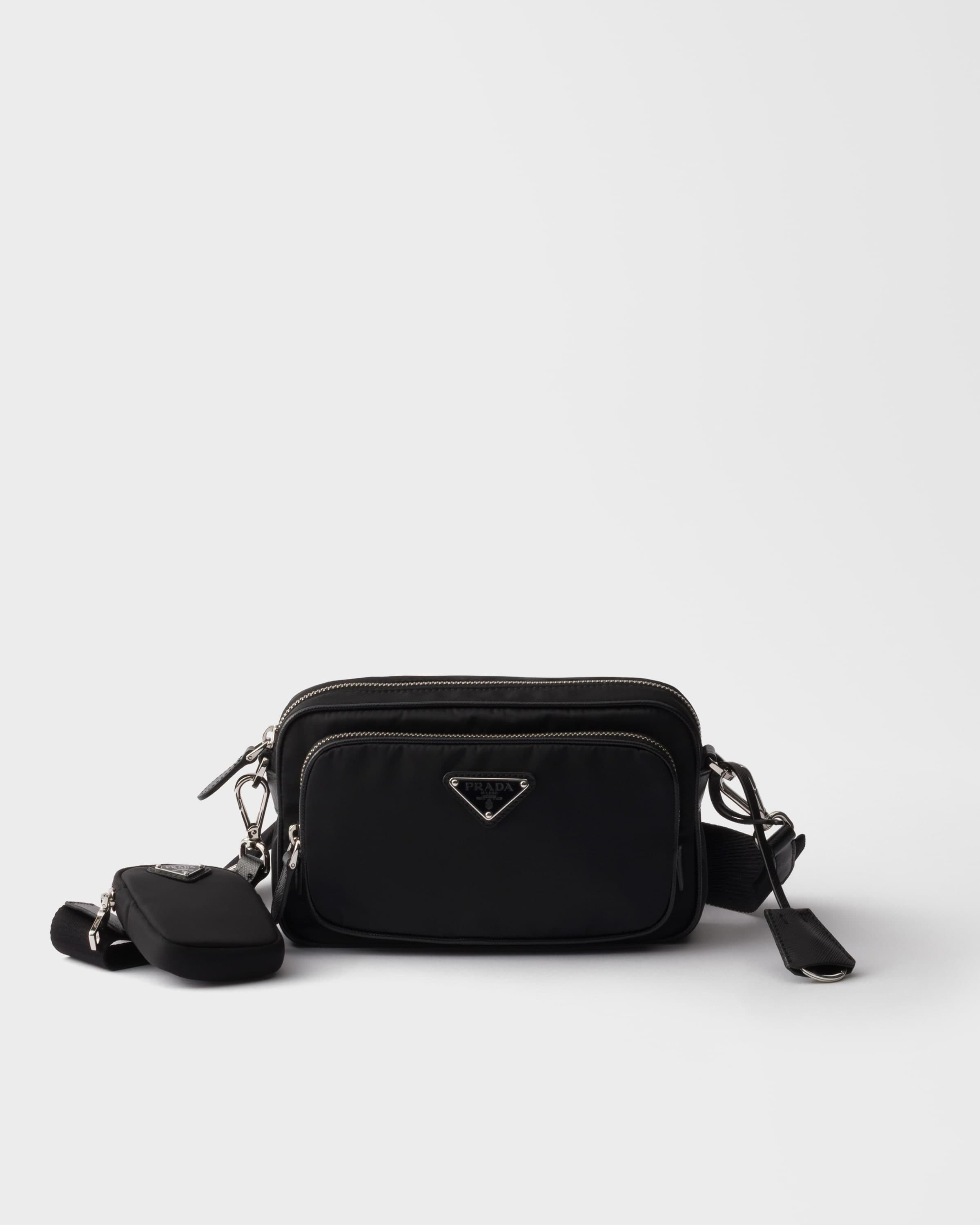 Re-Nylon mini shoulder bag — Black — 1BH226_R064_F0002_V_OOO
