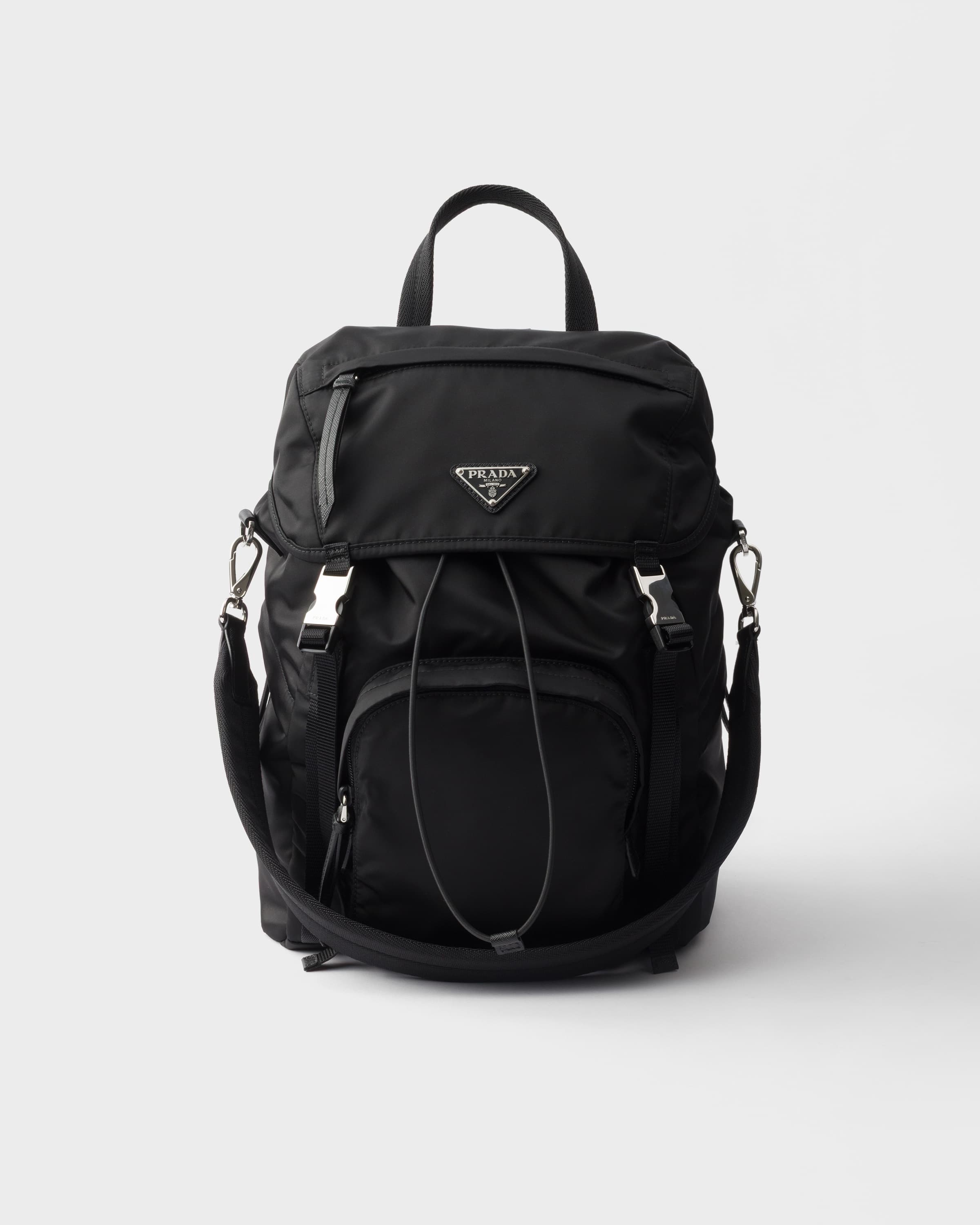 Re-Nylon backpack — Black — 1BZ039_RV44_F0002_V_DMM