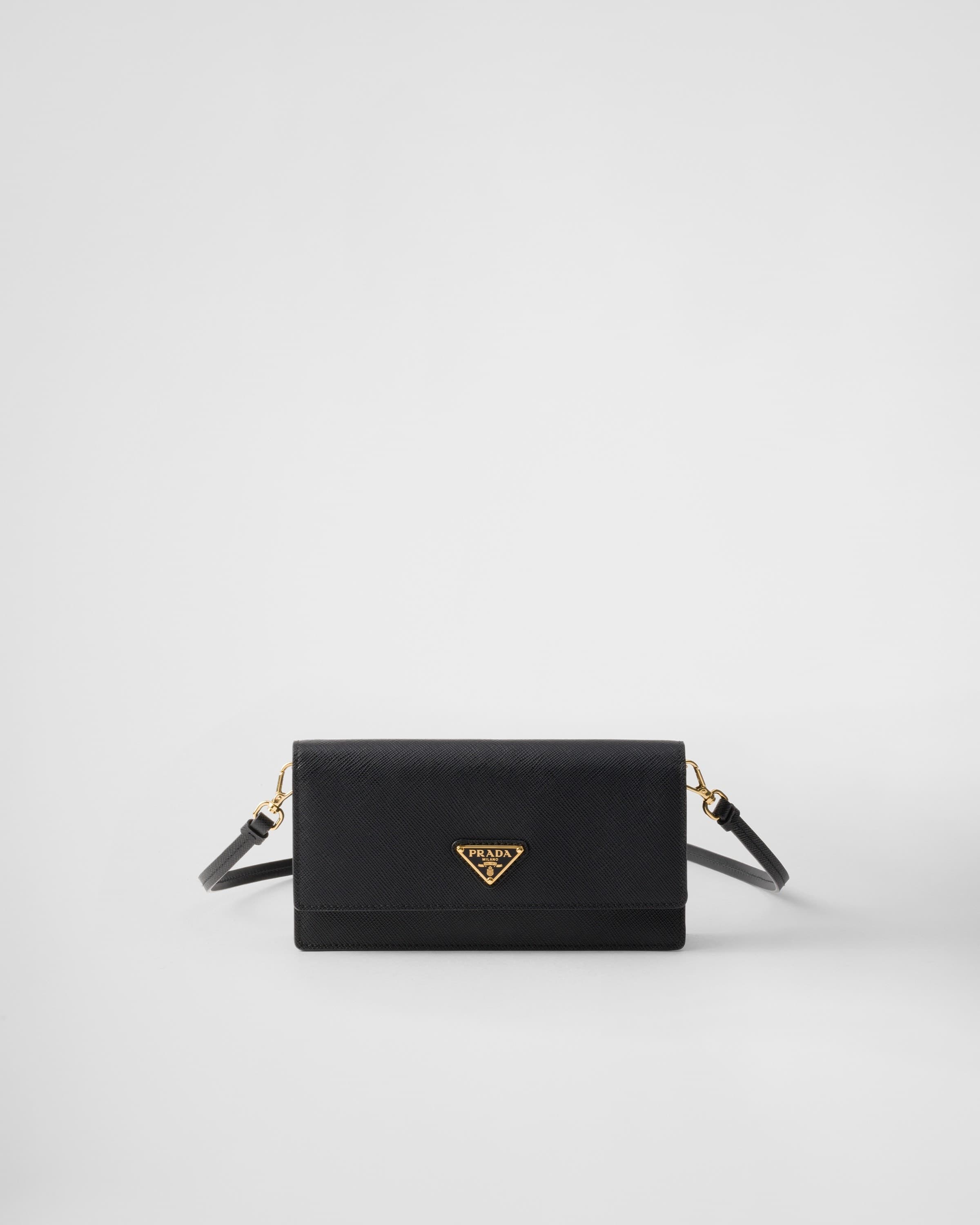 Saffiano leather mini-bag — Black — 1NF059_2DB3_F0002