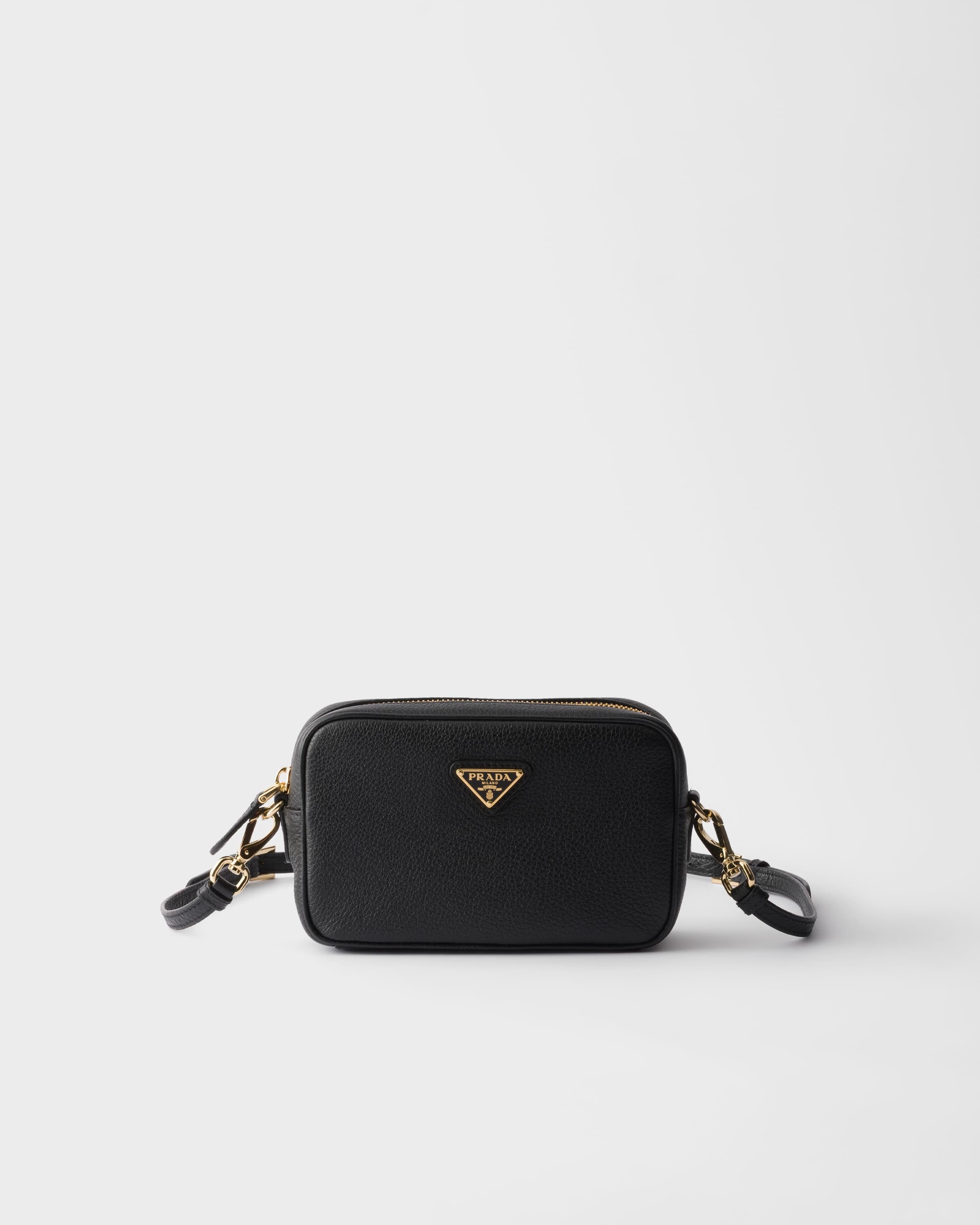 Leather mini-bag — Black — 1NF060_2DKV_F0002