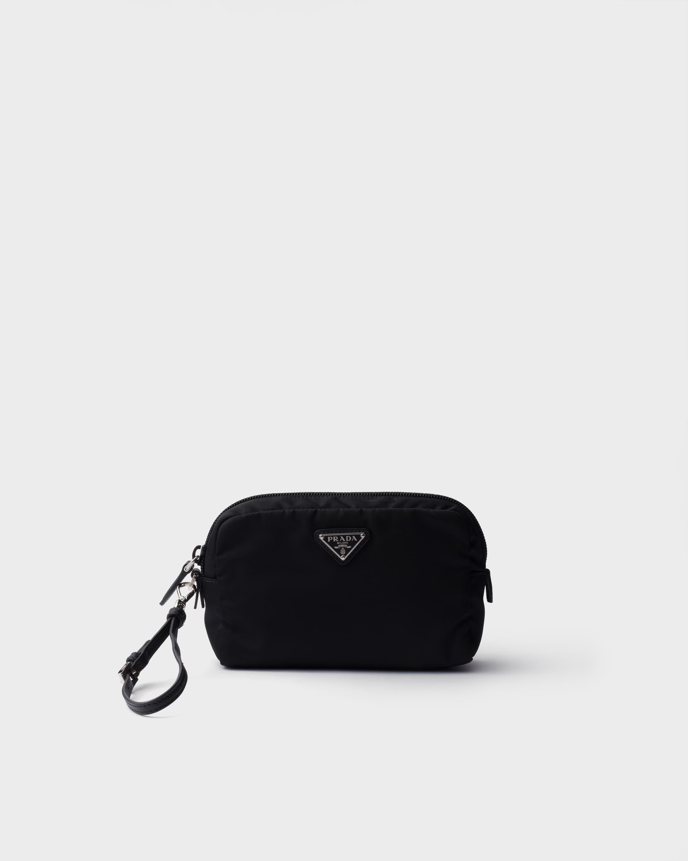 Small Re-Nylon pouch — Black — 1NS021_R067_F0002