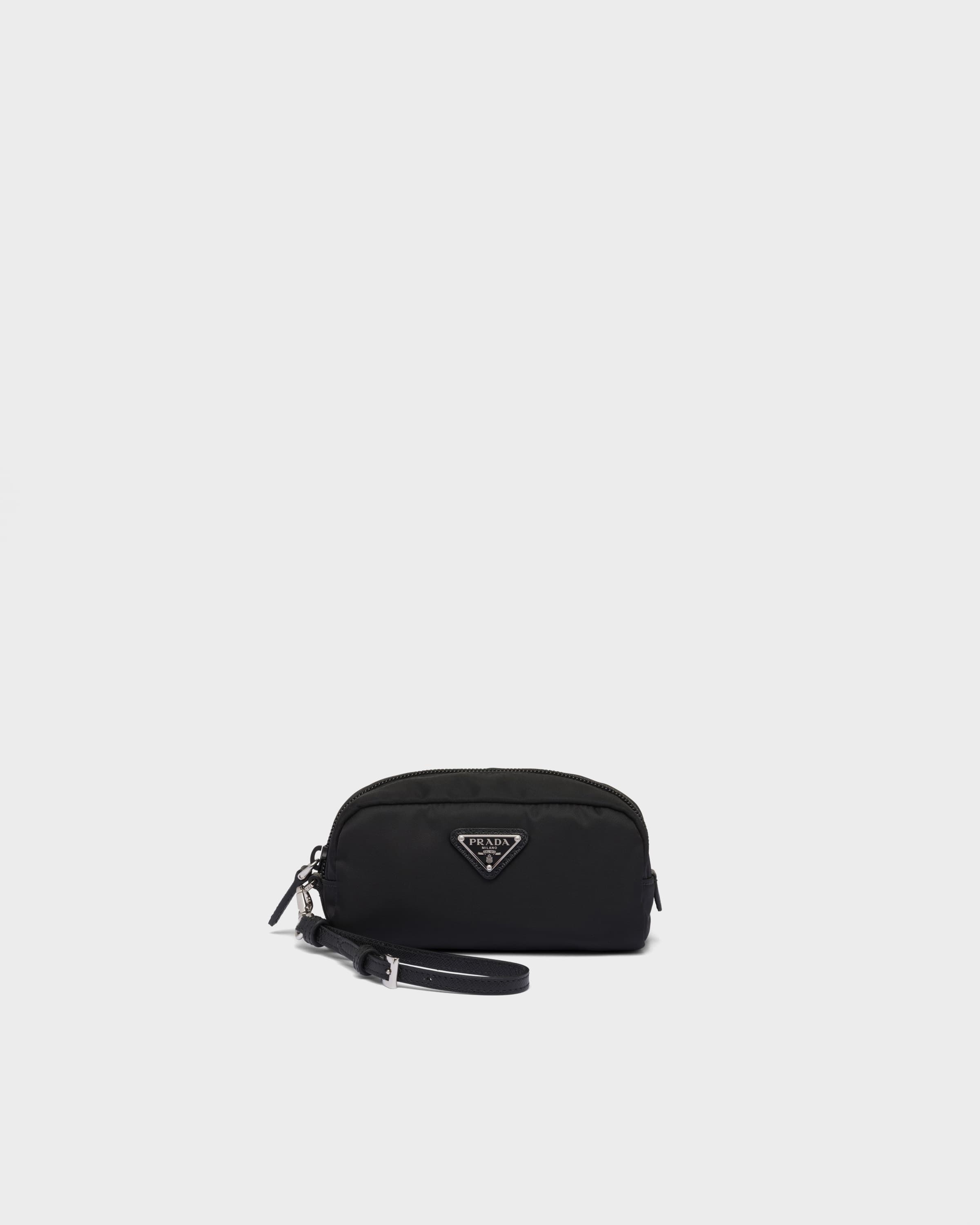 Mini Re-Nylon pouch — Black — 1NS175_R067_F0002