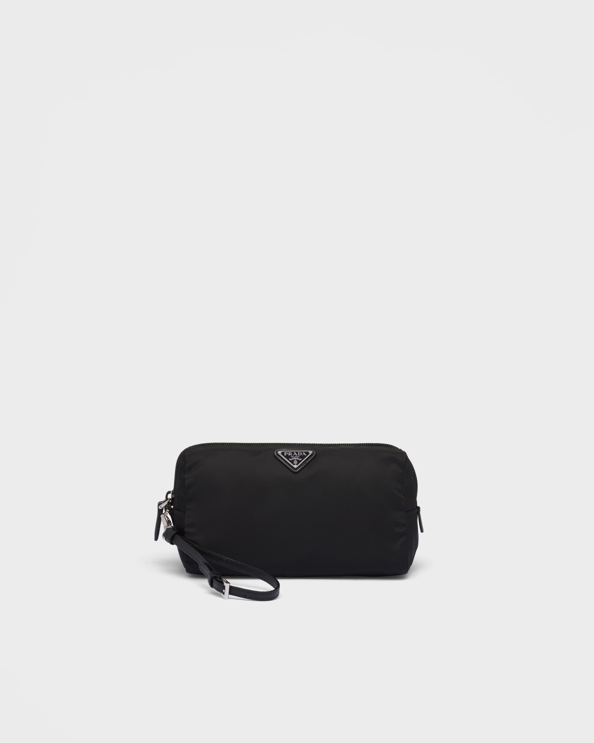 Medium Re-Nylon pouch — Black — 1NS693_R067_F0002