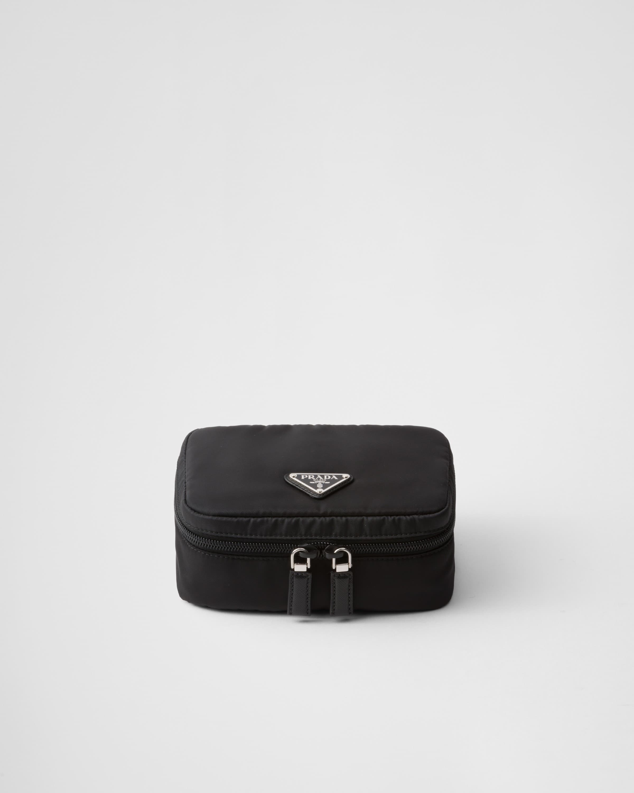 Small Re-Nylon zipper pouch — Black — 2NA057_2DMI_F0002