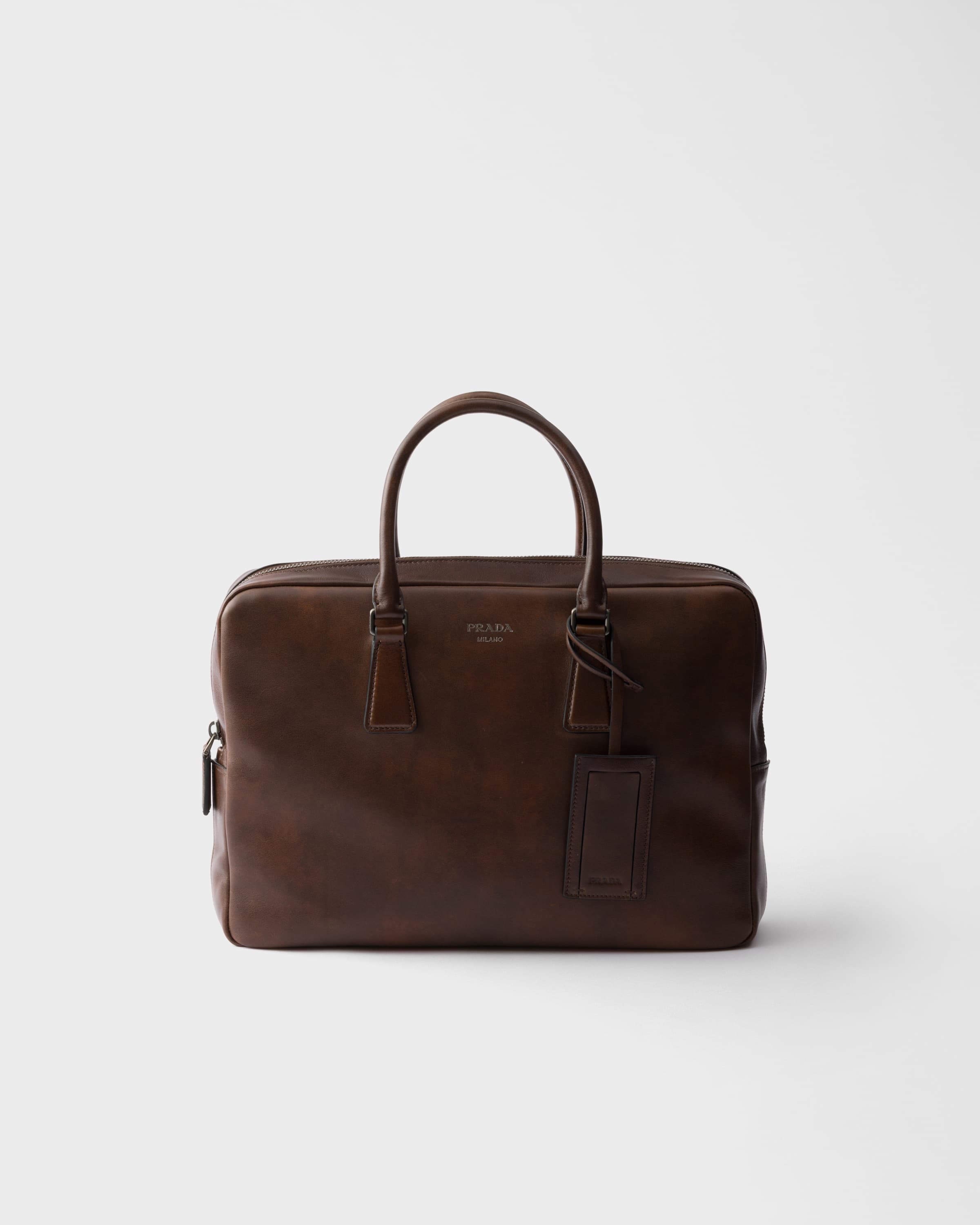 Leather work bag — Cocoa Brown — 2VE032_2ZQ6_F0324_V_OOM