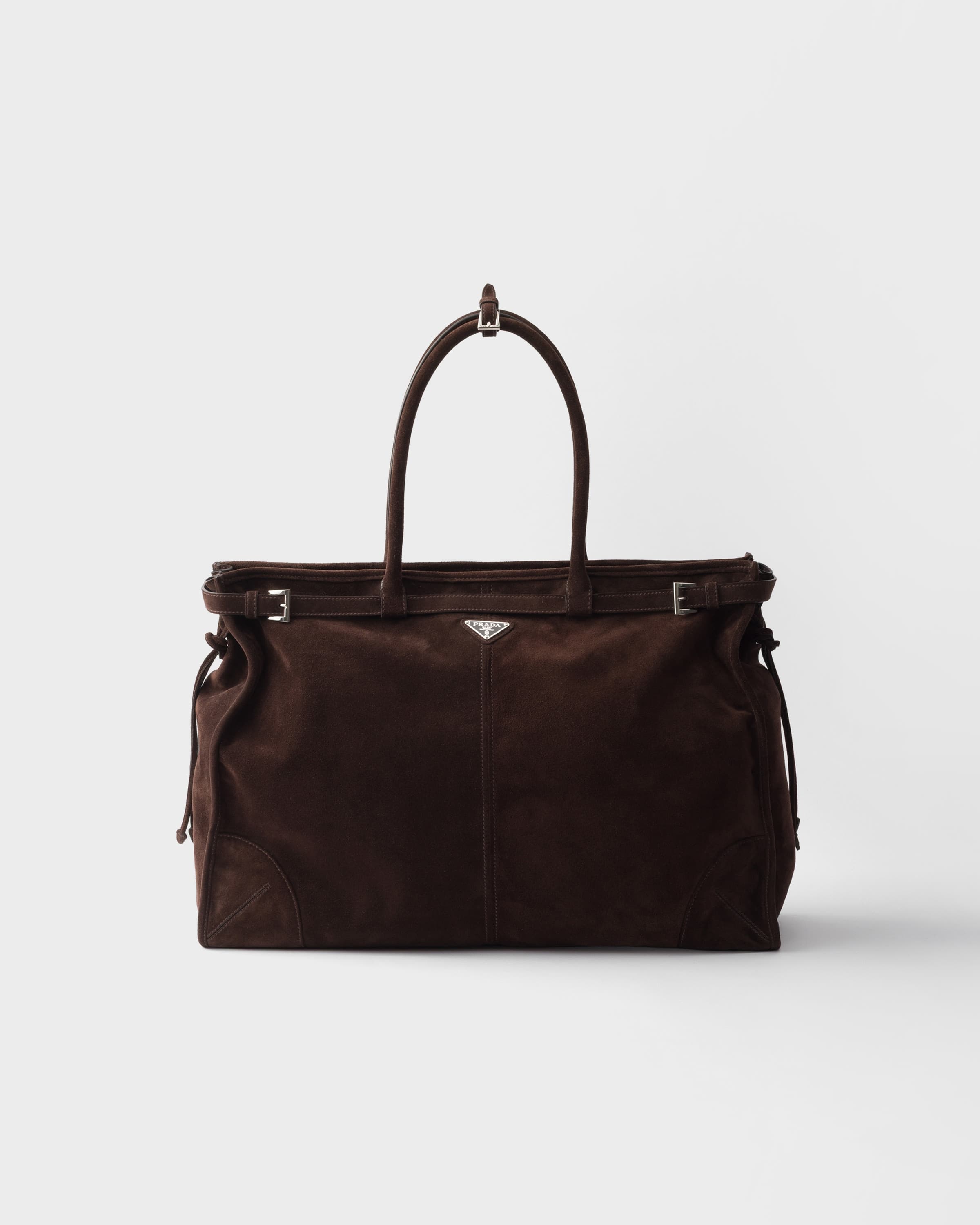 Bonnie suede tote bag — Dark Brown — 2VG128_2C4S_F0003_V_OOO