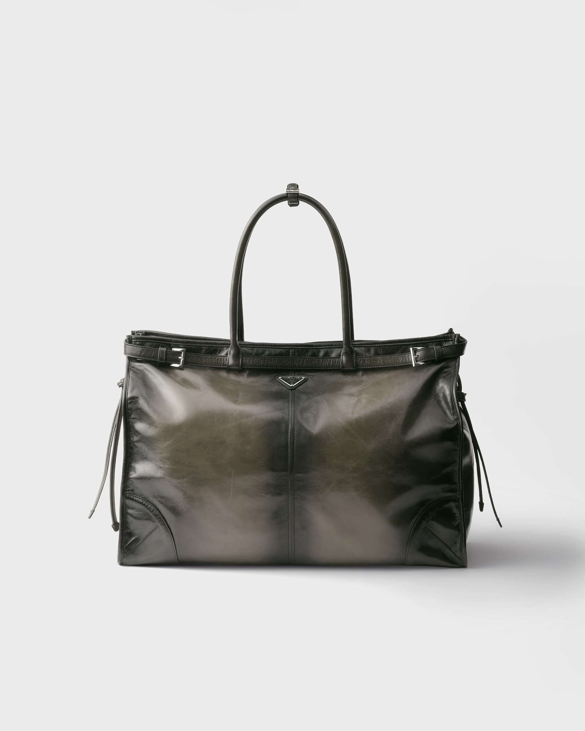 Bonnie antiqued leather tote bag — Forest — 2VG128_2HKF_F03C5_V_OOO