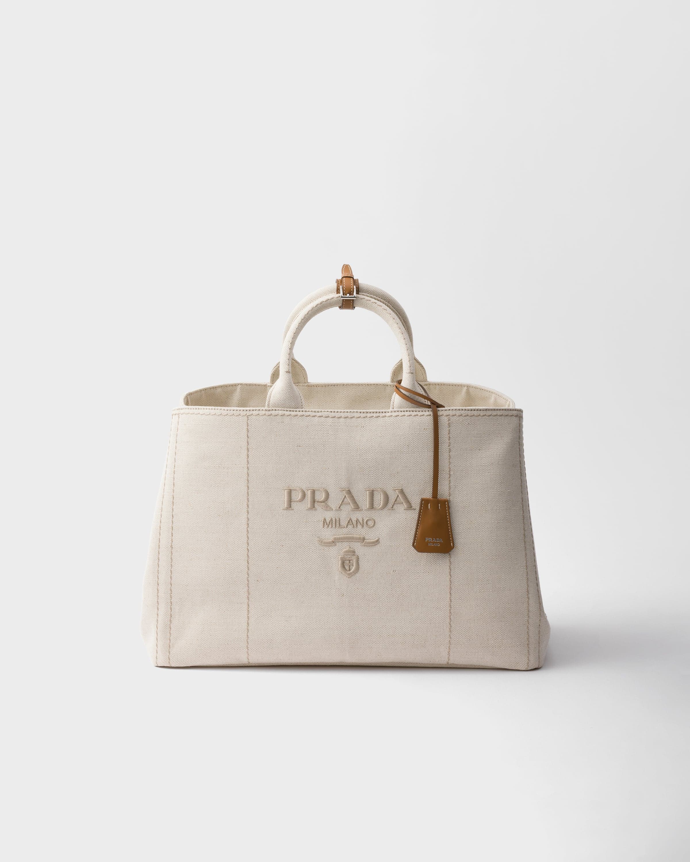Jardinière extra-large linen blend tote bag — Natural — 2VG131_2CX9_F0018_V_OOO