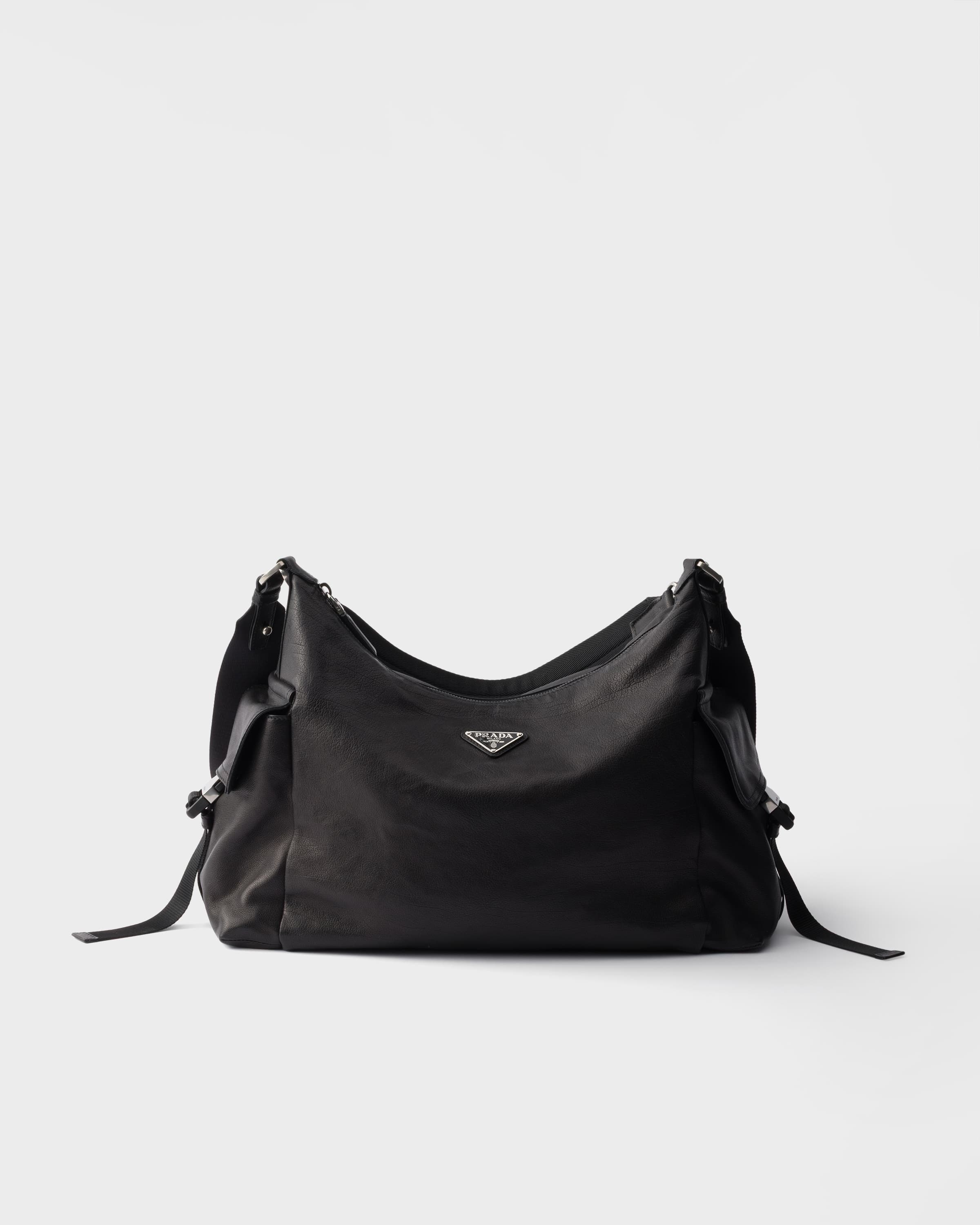 Explore leather shoulder bag — Black — 2VH204_2HE8_F0002_V_OOO