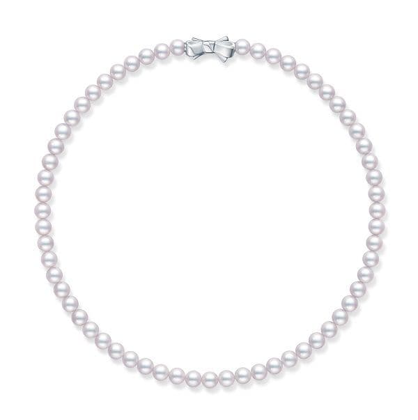 Akoya Pearl Necklace — UR-065B-SIL