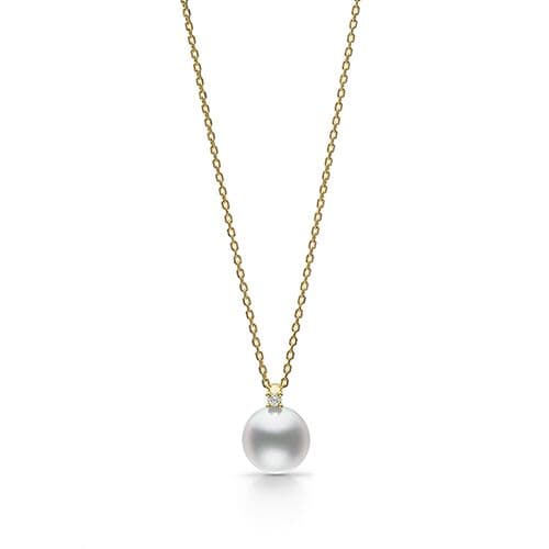 Akoya Pearl Pendant — P-16380-18KYG