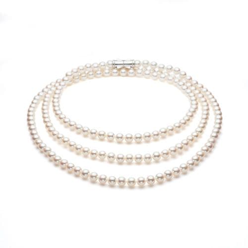 Akoya Pearl Necklace — UR-V120C-SIL-070