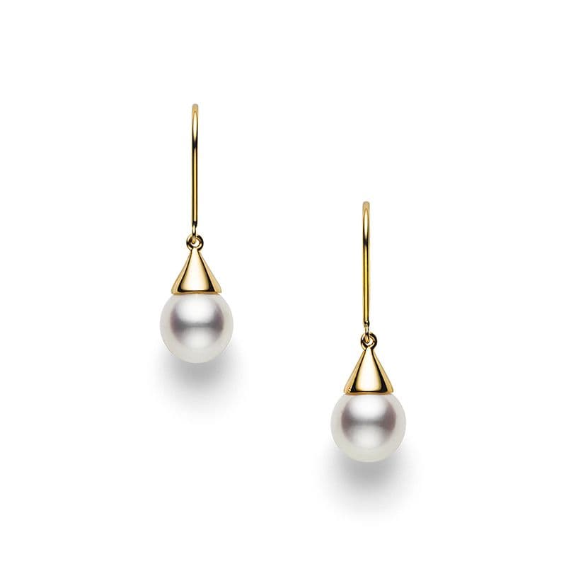 Akoya Pearl Earrings — E-4014-18KYG