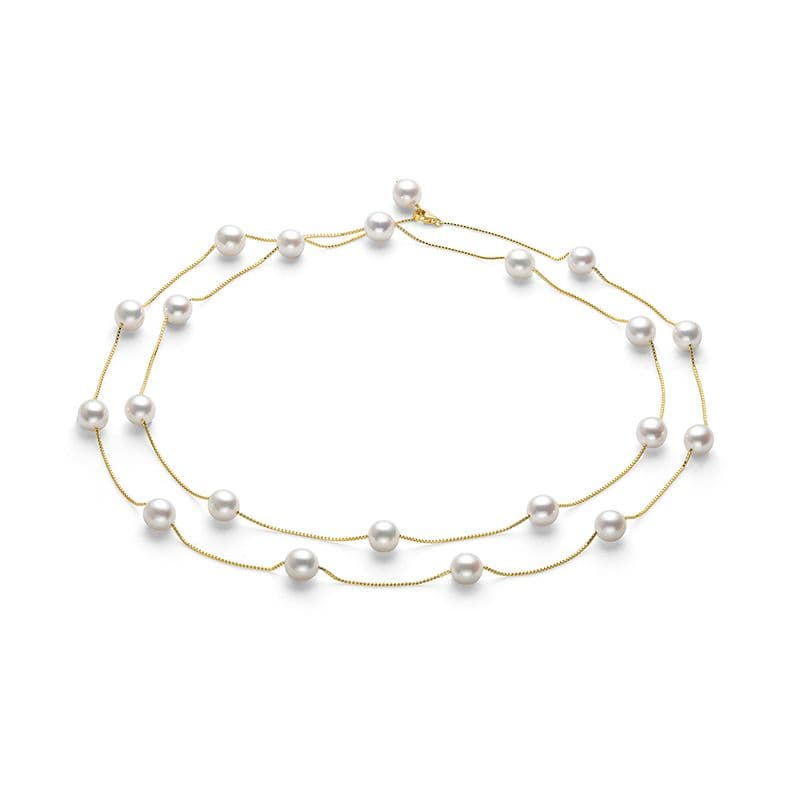 Akoya Pearl Necklace — CHP-0133-18KYG