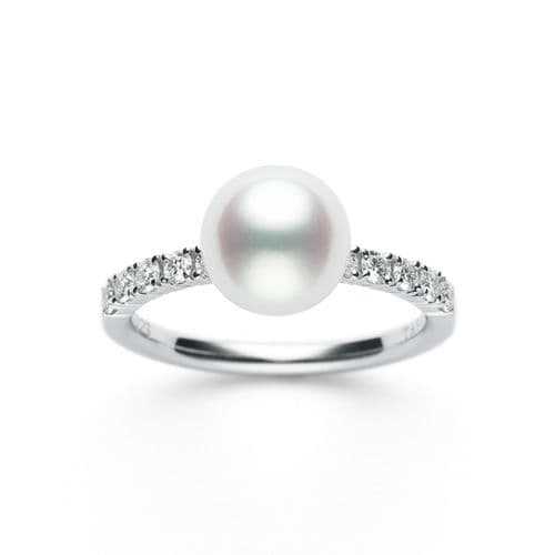 Akoya Pearl Ring — RPI-4409-18KWG