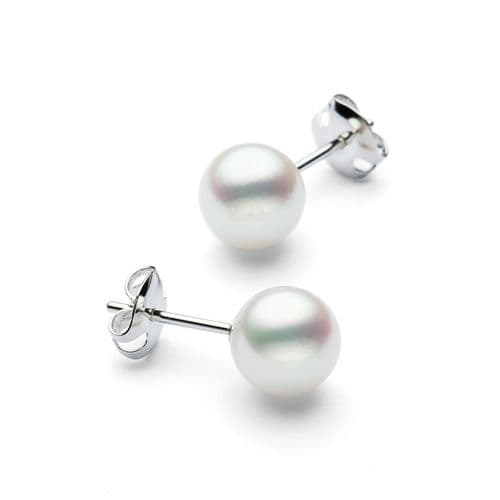 Akoya Pearl Earrings — E-P800-18KWG