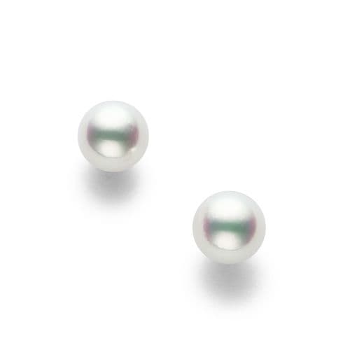 Akoya Pearl Earrings — E-P850-18KWG