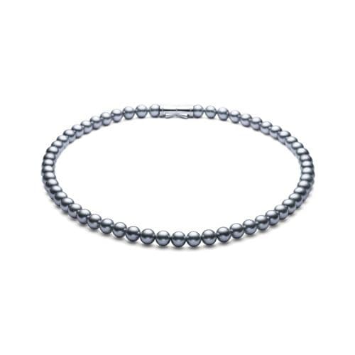 Akoya Pearl Necklace — UBR-070B-SIL