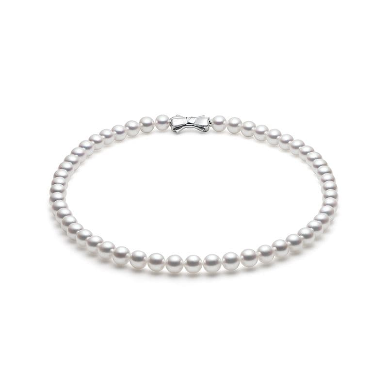 Akoya Pearl Necklace — UR-080B-SIL