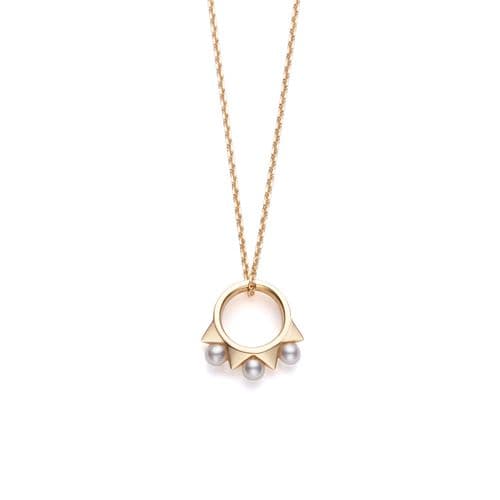 refined rebellion Charm Pendant — CM-0173-18KYG-CHK0012