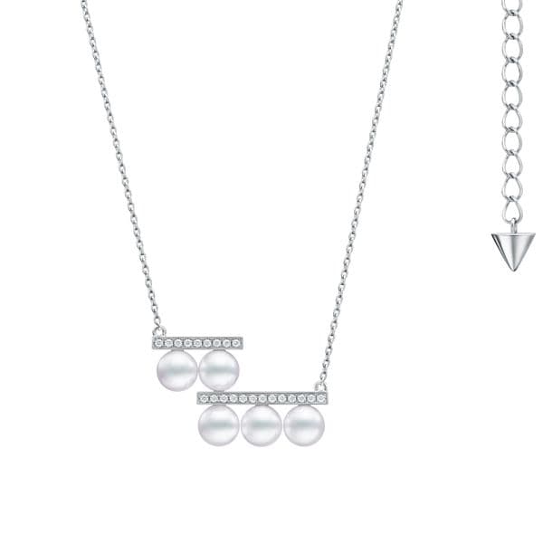 balance step neo diamonds pave Necklace — P-17032-18KWG