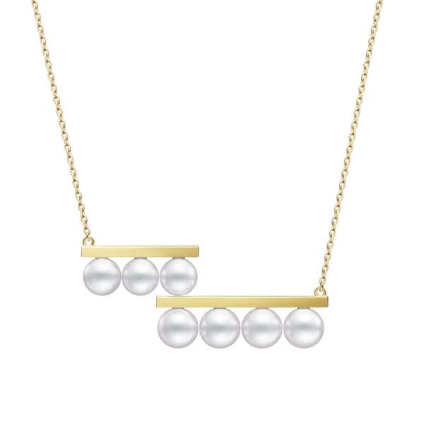 balance step Necklace — P-17033-18KYG