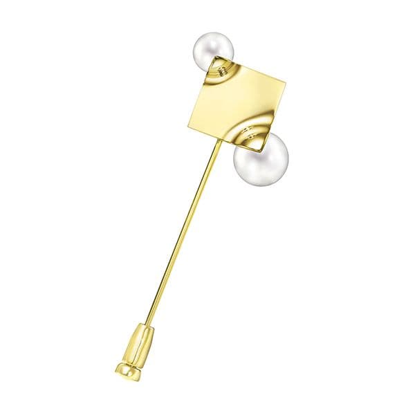 SQUARE LEAF Brooch — BC-4452-18KYG