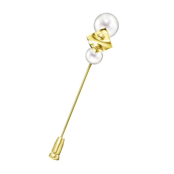 SQUARE LEAF Brooch — BC-4453-18KYG