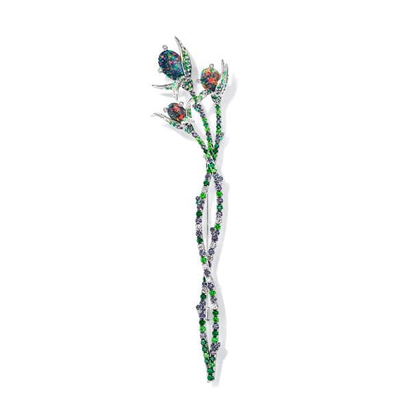 Jardin de rose Brooch — BI-4417-PT900