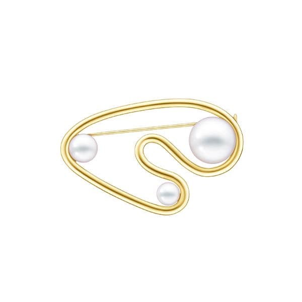 FLUID Brooch — BN-4447-18KYG