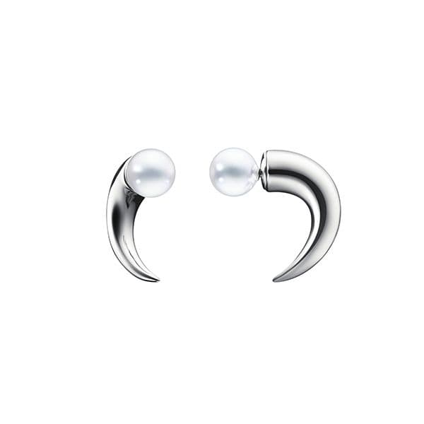 danger horn Earrings — E-3658-18KWG