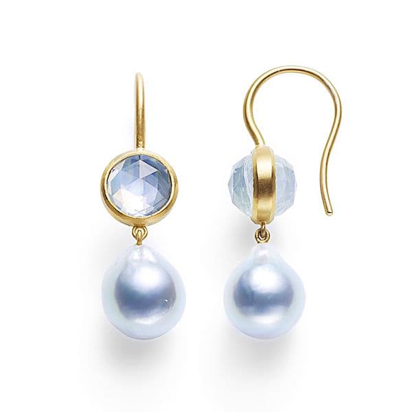 precious moon first lady Earrings — E-3797-MON-22KYG