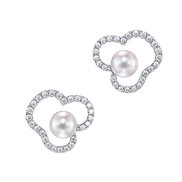 chants signature diamonds pave Earrings — E-4046-18KWG