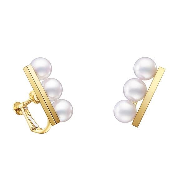 balance neo Earrings(Clip earrings) — E-4315-18KYG-UC