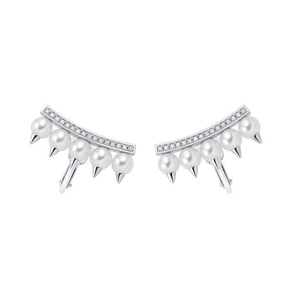 danger plus diamonds pave Earrings — E-4384-18KWG-UC