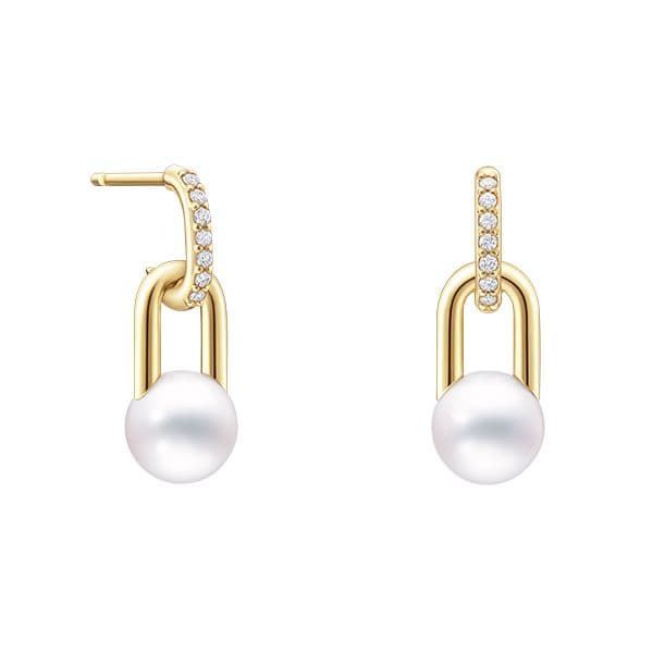 fine links Earrings — E-4405-18KYG