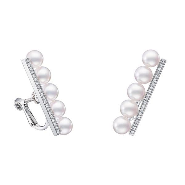 balance plus diamonds pave Earrings — E-4464-18KWG-UC